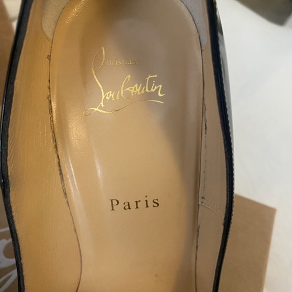 Christian Louboutin Black Patent Leather Heels - Picture 4 of 8